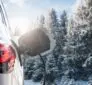 EV range in winter with an electric vehicle charging in cold